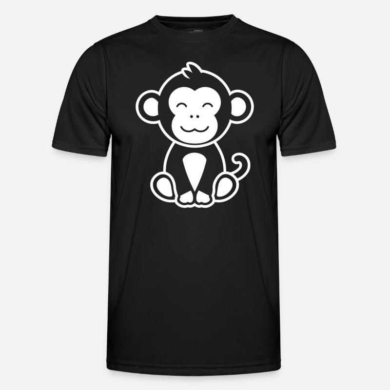 Baboon monkey - Men's Functional T-Shirt - black