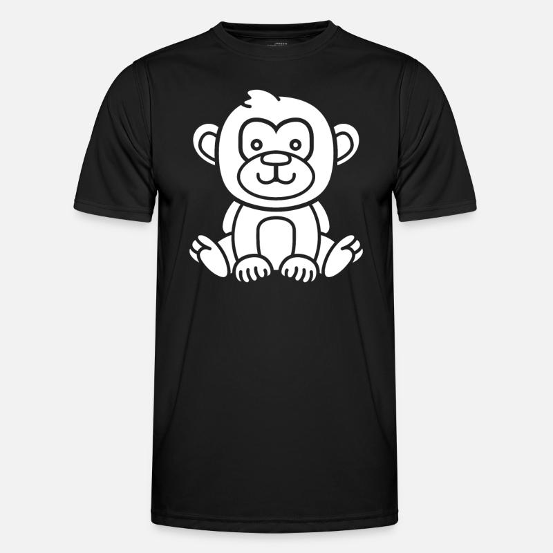 Baboon monkey - Men's Functional T-Shirt - black