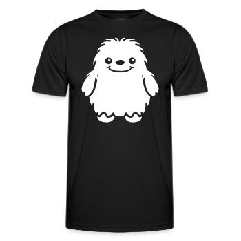 Yeti - Männer Funktions-T-Shirt - Schwarz - Vorne - AI Model Male 178 dark (178cm)