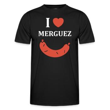 Merguez - Men's Functional T-Shirt - black - Front - AI Model Male 178 dark (178cm)