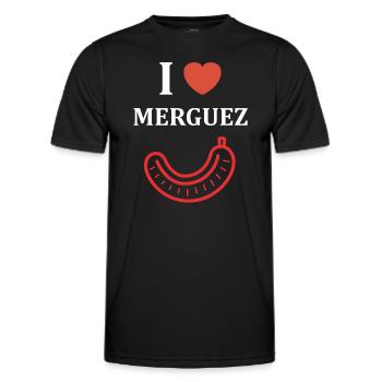 Merguez - Men's Functional T-Shirt - black - Front - AI Model Male 178 dark (178cm)