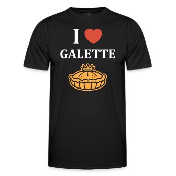 Pfannkuchen - Männer Funktions-T-Shirt - Schwarz - Vorne - AI Model Male 178 dark (178cm)