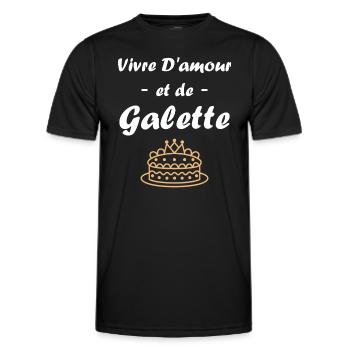 Pfannkuchen - Männer Funktions-T-Shirt - Schwarz - Vorne - AI Model Male 178 dark (178cm)