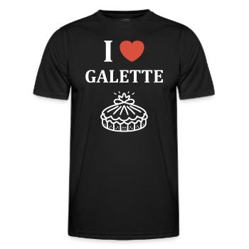 Pfannkuchen - Männer Funktions-T-Shirt - Schwarz - Vorne - AI Model Male 178 dark (178cm)