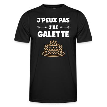 Pfannkuchen - Männer Funktions-T-Shirt - Schwarz - Vorne - AI Model Male 178 dark (178cm)