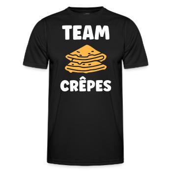 crêpe - T-shirt sport Homme - noir - Devant - AI Model Male 178 dark (178cm)