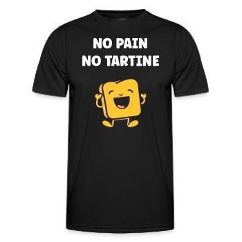 Tartine - T-shirt sport Homme - noir - Devant - AI Model Male 178 dark (178cm)