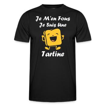 Tartine - T-shirt sport Homme - noir - Devant - AI Model Male 178 dark (178cm)