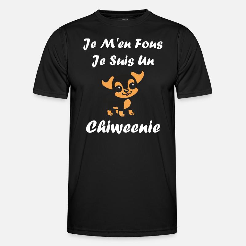Chiweenie - Men's Functional T-Shirt - black