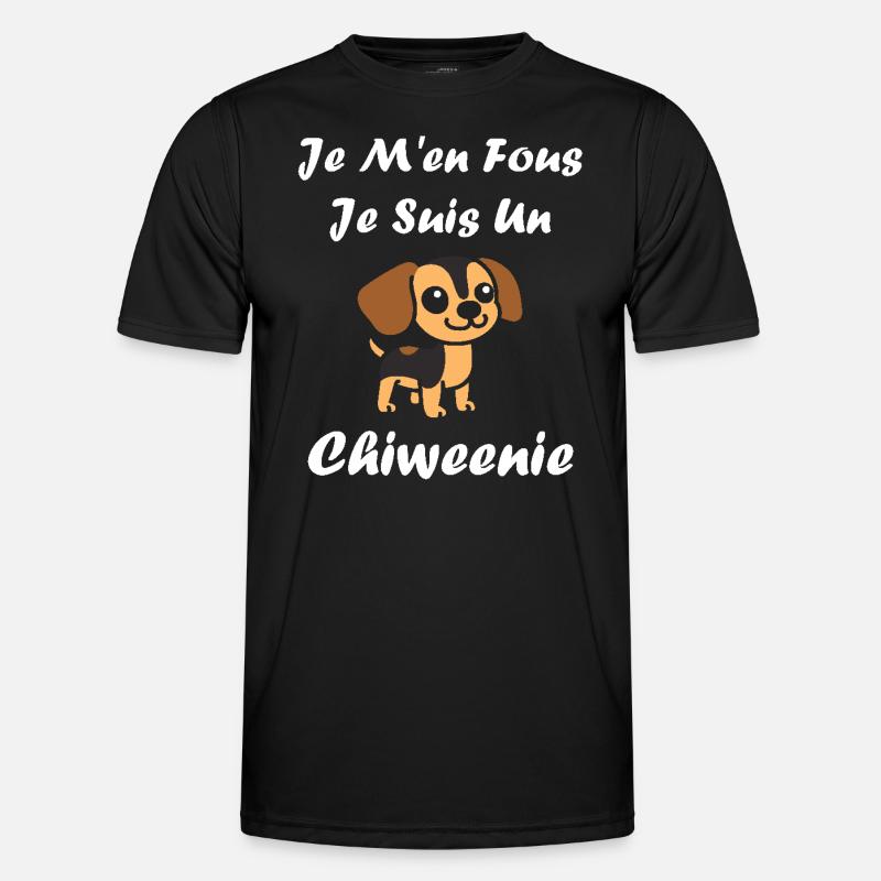 Chiweenie - Men's Functional T-Shirt - black