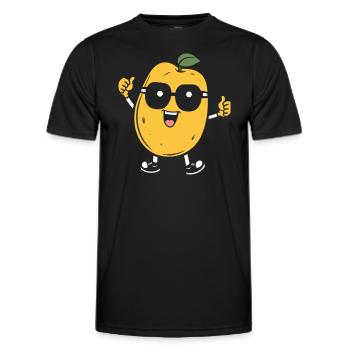 Kartoffel - Männer Funktions-T-Shirt - Schwarz - Vorne - AI Model Male 178 dark (178cm)