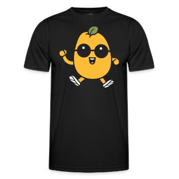 Kartoffel - Männer Funktions-T-Shirt - Schwarz - Vorne - AI Model Male 178 dark (178cm)