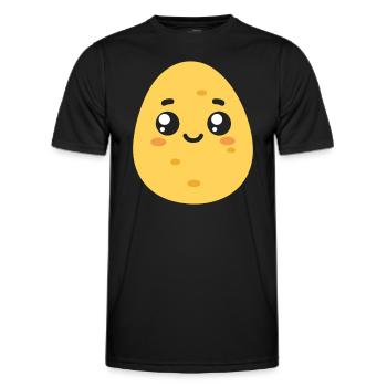 Kartoffel - Männer Funktions-T-Shirt - Schwarz - Vorne - AI Model Male 178 dark (178cm)