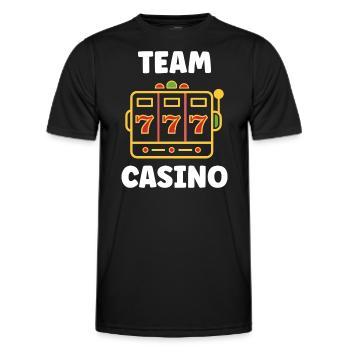 Casino - Men's Functional T-Shirt - black - Front - AI Model Male 178 dark (178cm)