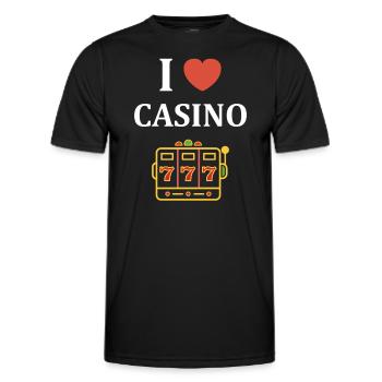 Casino - Men's Functional T-Shirt - black - Front - AI Model Male 178 dark (178cm)