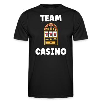 Casino - Men's Functional T-Shirt - black - Front - AI Model Male 178 dark (178cm)