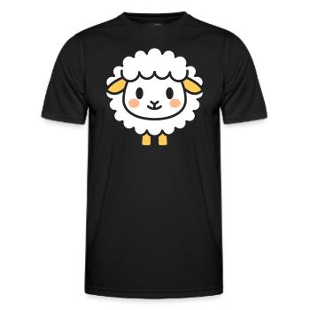 Sheep - Men's Functional T-Shirt - black - Front - AI Model Male 178 dark (178cm)