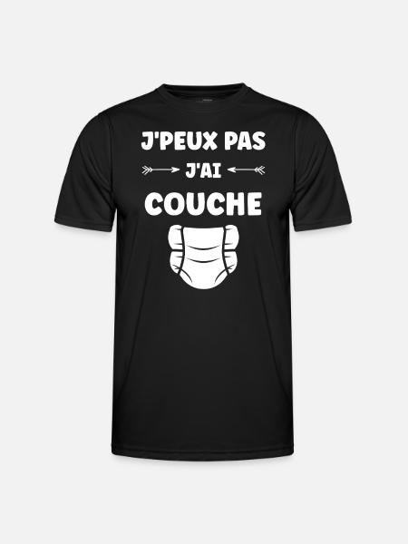 Couches - T-shirt sport Homme - noir