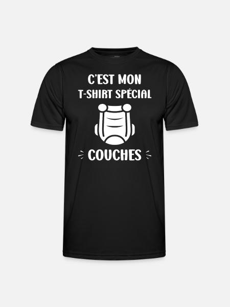 Couches - T-shirt sport Homme - noir