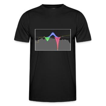 EQ EQUALIZER STUDIO PRODUCER - Men's Functional T-Shirt - black - Front - AI Model Male 178 dark (178cm)