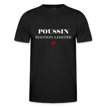 poussin - T-shirt sport Homme - noir - Devant - AI Model Male 178 dark (178cm)