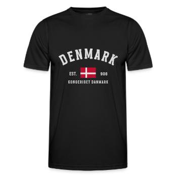 Dänemark Est 908 Vintage - Männer Funktions-T-Shirt - Schwarz - Vorne - AI Model Male 178 dark (178cm)