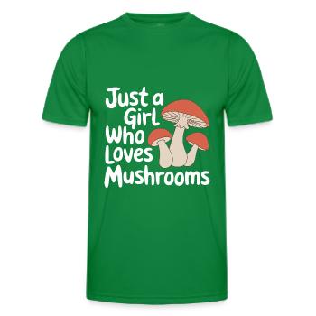 Pilz Pilze Funghi Champignon - Männer Funktions-T-Shirt - Kelly Green - Vorne - AI Model Male 178 dark (178cm)