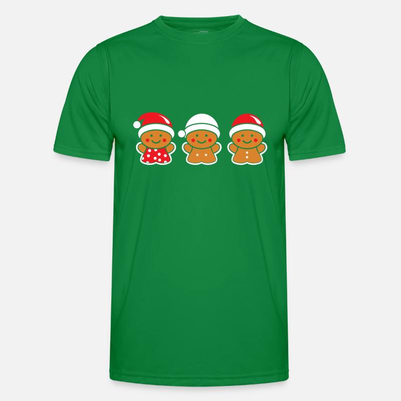 Gingerbread Man Men's Functional T-Shirt