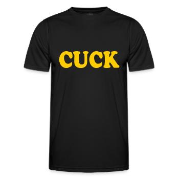 Cuck - Männer Funktions-T-Shirt - Schwarz - Vorne - AI Model Male 178 dark (178cm)