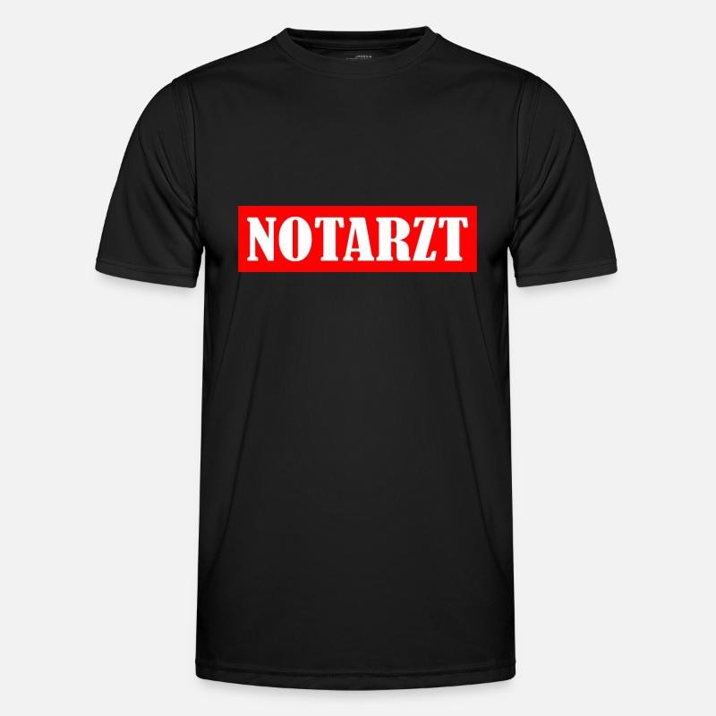 Notarzt Männer Funktions-T-Shirt
