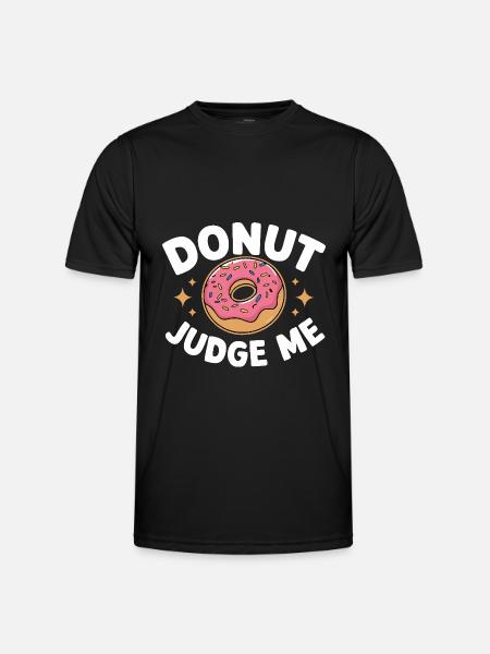 Donut Donuts Candy Bagel - Men's Functional T-Shirt - black