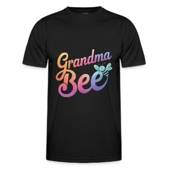 abeille abeille apicultrice abeille abeille - T-shirt sport Homme - noir - Devant - AI Model Male 178 dark (178cm)