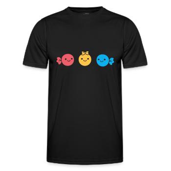 bonbon - T-shirt sport Homme - noir - Devant - AI Model Male 178 dark (178cm)