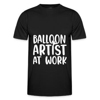 Balloon Model Balloon Artists Balloon Animals - Men's Functional T-Shirt - black - Front - AI Model Male 178 dark (178cm)