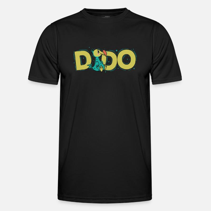 Dodo bird from Mauritius - Men's Functional T-Shirt - black