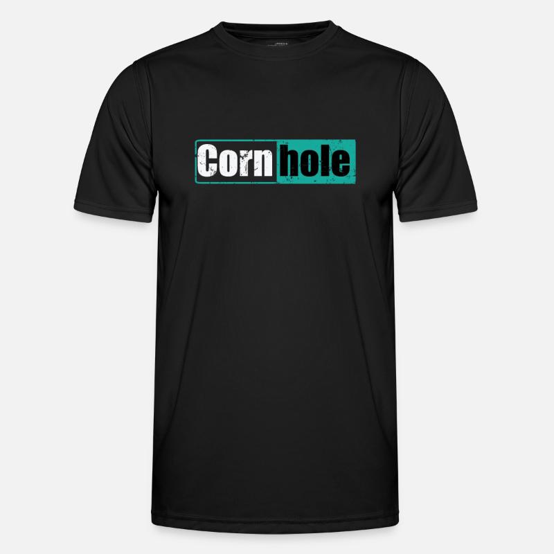 Cornhole Spiel Freizeit Hobby Männer Funktions-T-Shirt