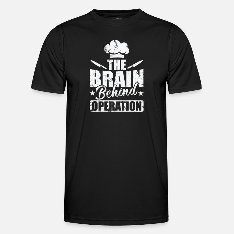 The Brain Behind Operation - Men's Functional T-Shirt - black