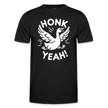 Honk yes! Goose Meme - Men's Functional T-Shirt - black - Front - AI Model Male 178 dark (178cm)