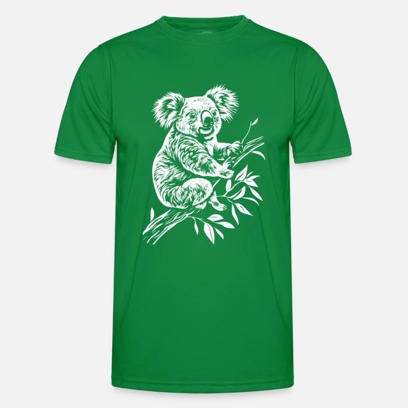 Koala Minimal Männer Funktions-T-Shirt