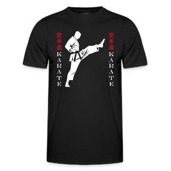 karate - T-shirt sport Homme - noir - Devant - AI Model Male 178 dark (178cm)