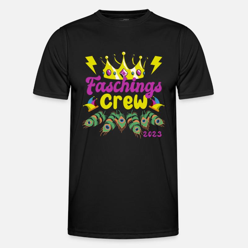 Carnival Crew | Crown & Peacock - Men's Functional T-Shirt - black
