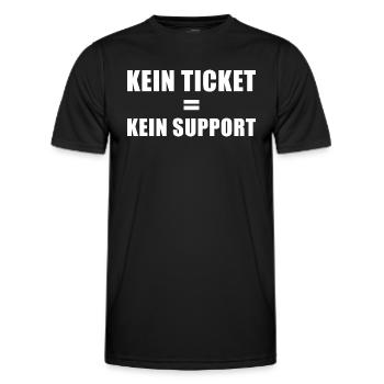 Kundenservice Informatik Kunden Support - Männer Funktions-T-Shirt - Schwarz - Vorne - AI Model Male 178 dark (178cm)