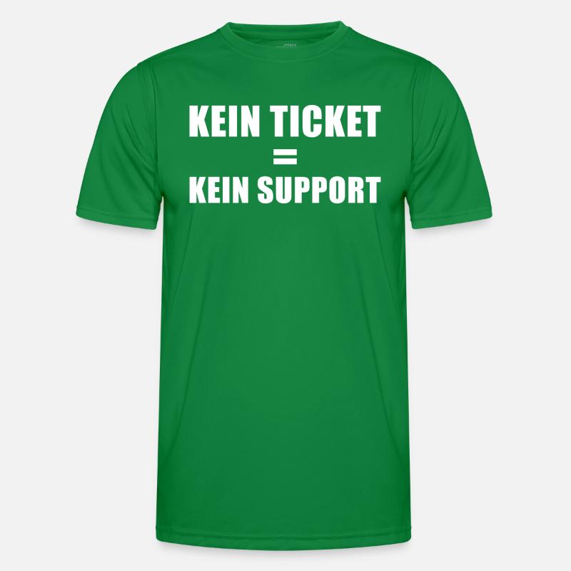 Kundenservice Informatik Kunden Support Männer Funktions-T-Shirt