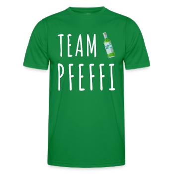 Pfefferminz Likör Pfeffi Vatertag Sauf - Männer Funktions-T-Shirt - Kelly Green - Vorne - AI Model Male 178 dark (178cm)