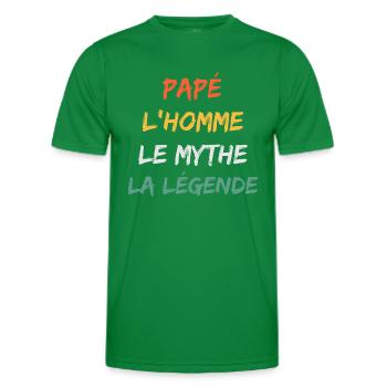 papé - T-shirt sport Homme - vert - Devant - AI Model Male 178 dark (178cm)