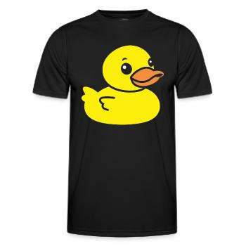 Small carnard - Men's Functional T-Shirt - black - Front - AI Model Male 178 dark (178cm)