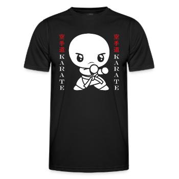 Karate - Männer Funktions-T-Shirt - Schwarz - Vorne - AI Model Male 178 dark (178cm)