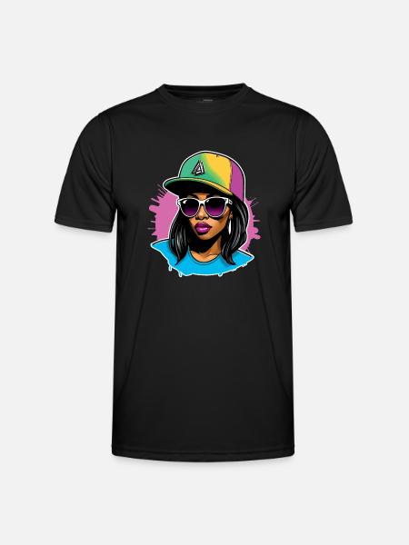Urban Vibe Girl - Men's Functional T-Shirt - black