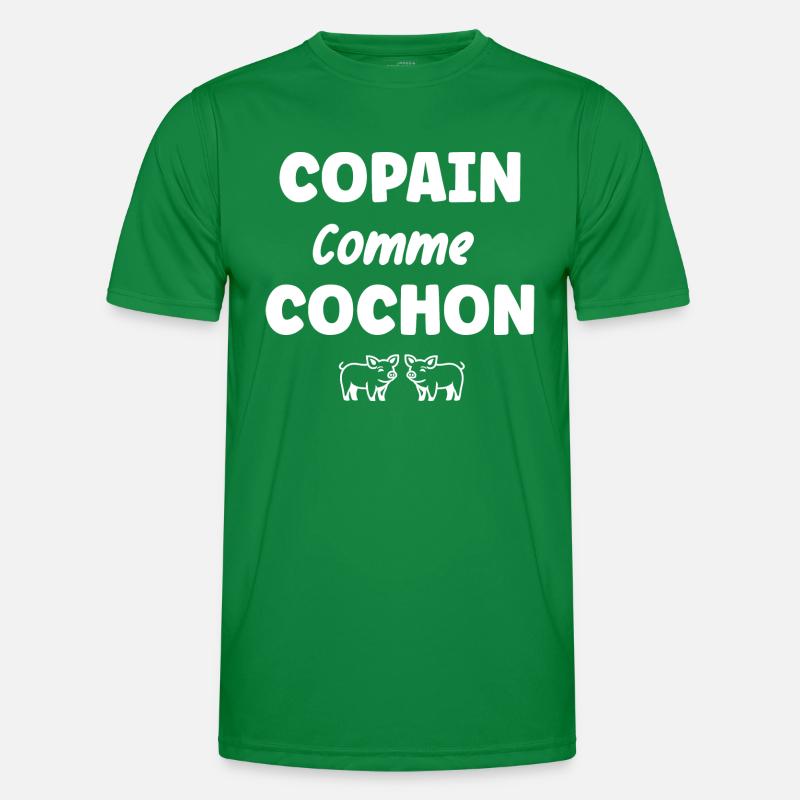 Copain comme cochon T-shirt sport Homme