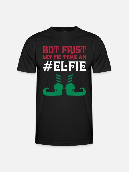 Elf elfie - Männer Funktions-T-Shirt - Schwarz